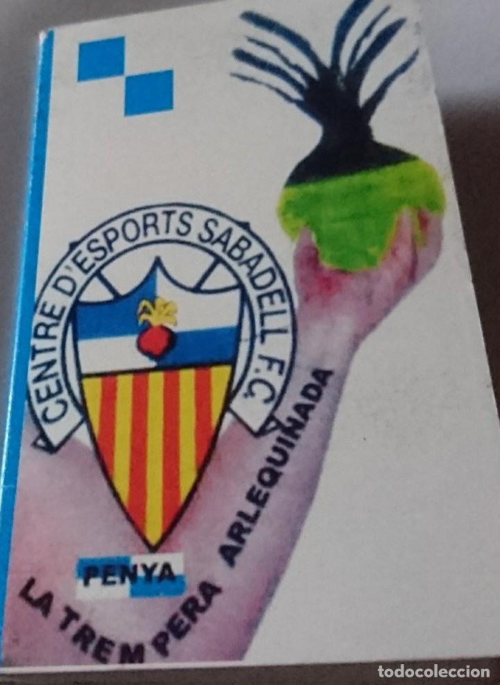 Coleccionismo deportivo: Calendario C E Sabadell 2009-2010 Pe&ntilde;a Trempera - Foto 1
