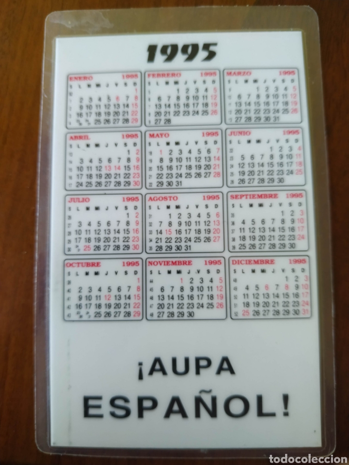 Coleccionismo deportivo: Calendario Bolsillo Plastificado 1995 - Foto 2