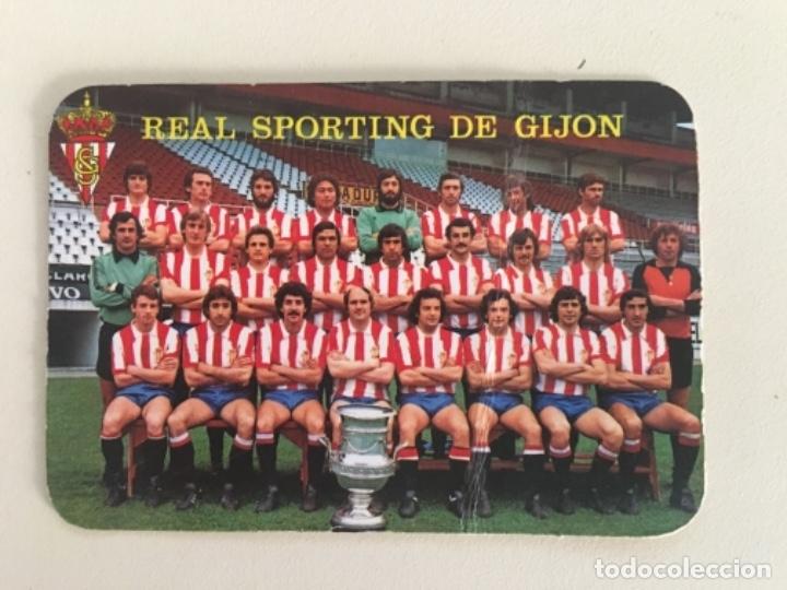 Coleccionismo deportivo: Calendario bolsillo Sporting Gij&oacute;n temporada 80 - Foto 1