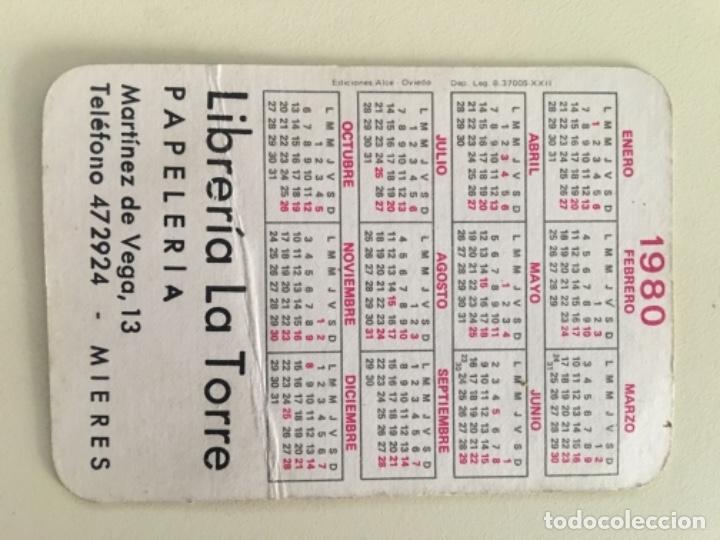Coleccionismo deportivo: Calendario bolsillo Sporting Gij&oacute;n temporada 80 - Foto 2
