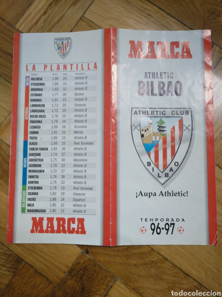 Coleccionismo deportivo: Athletic Club Bilbao programa temporada 96-97 Marca - Foto 3