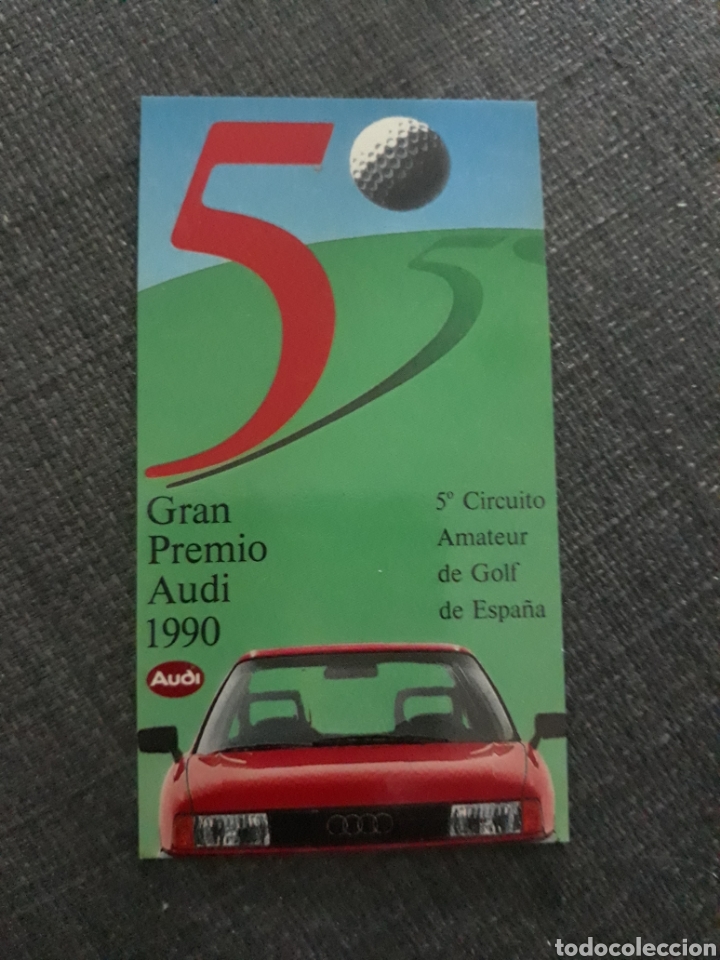 Coleccionismo deportivo: 5&deg; GRAN PREMIO AUDI 1990 DE GOLF . CALENDARIO - Foto 1