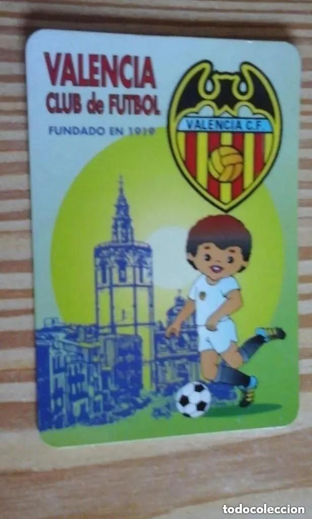 Coleccionismo deportivo: calendario de bolsillo Valencia 1996 - Foto 1