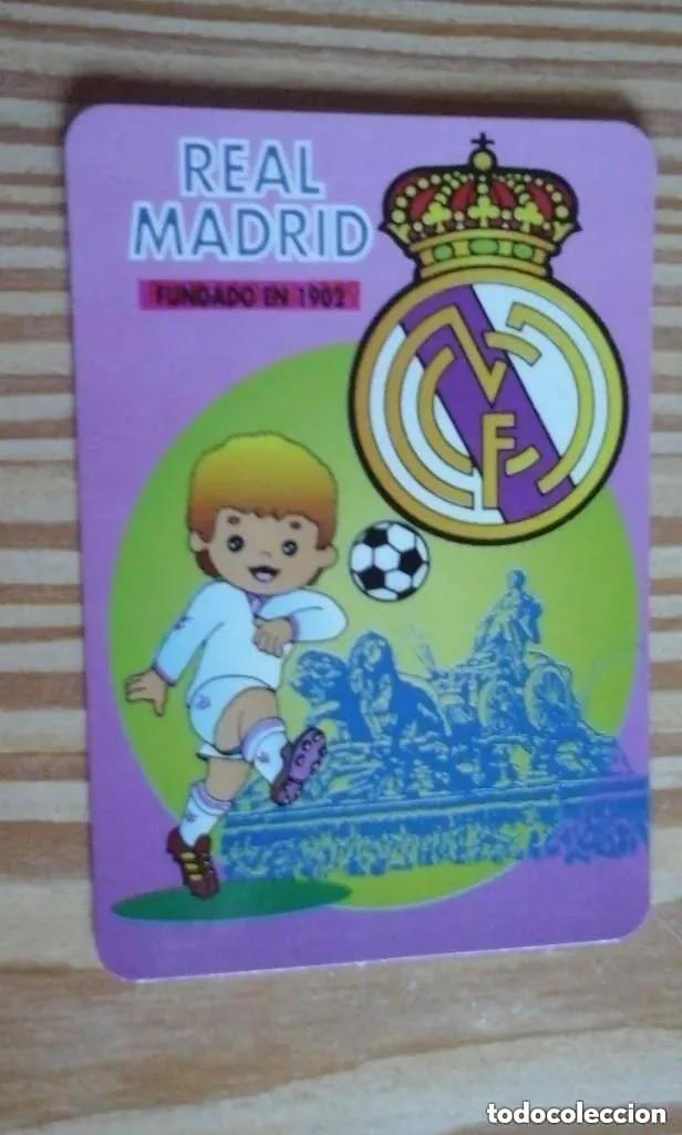 Coleccionismo deportivo: calendario de bolsillo real madrid 1996 - Foto 1
