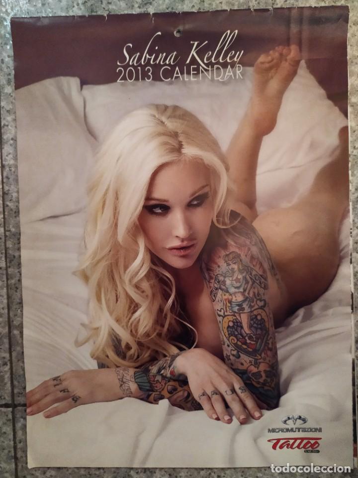 Coleccionismo deportivo: Calendario Sabina Kelly - Año 2013 - Almanaque - Tatuajes - Tattoo - Foto 1 - 205288183