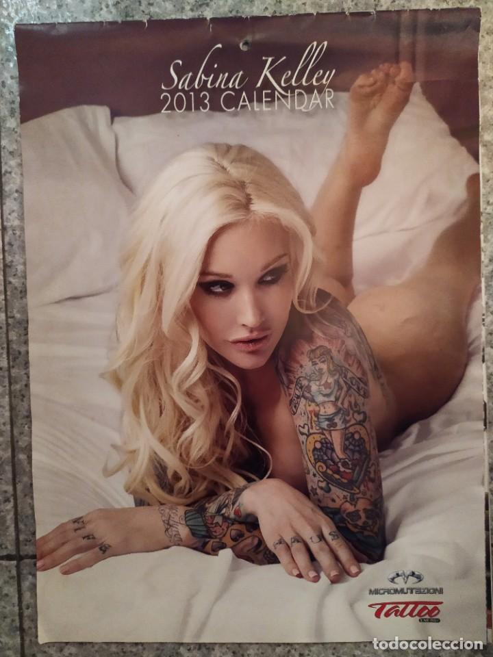 Coleccionismo deportivo: Calendario Sabina Kelly - Año 2013 - Almanaque - Tatuajes - Tattoo