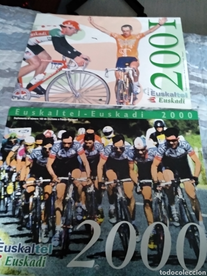 Coleccionismo deportivo: Calendarios Euskaltel 2000 y 2001 - Foto 1