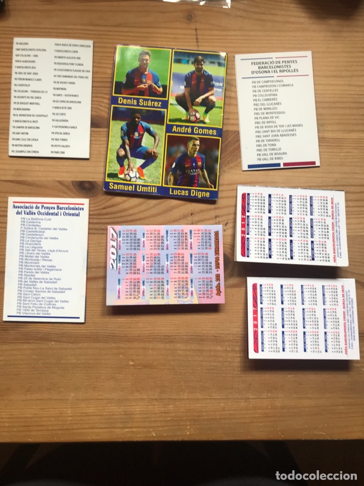 Coleccionismo deportivo: Calendarios pe&ntilde;as barcelonistas - Foto 2