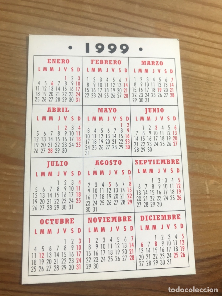 Coleccionismo deportivo: Calendario CF Extremadura 1999 - Foto 2