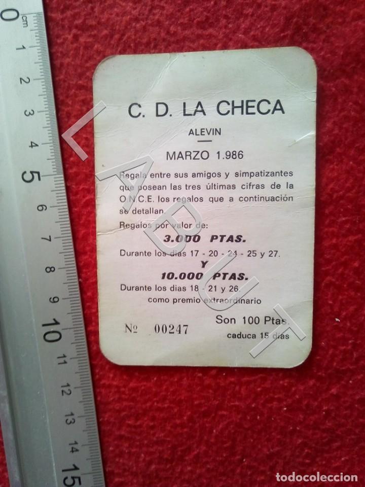 Coleccionismo deportivo: C D LA CHECA ALEVIN 1986 CALENDARIO C24 - Foto 2