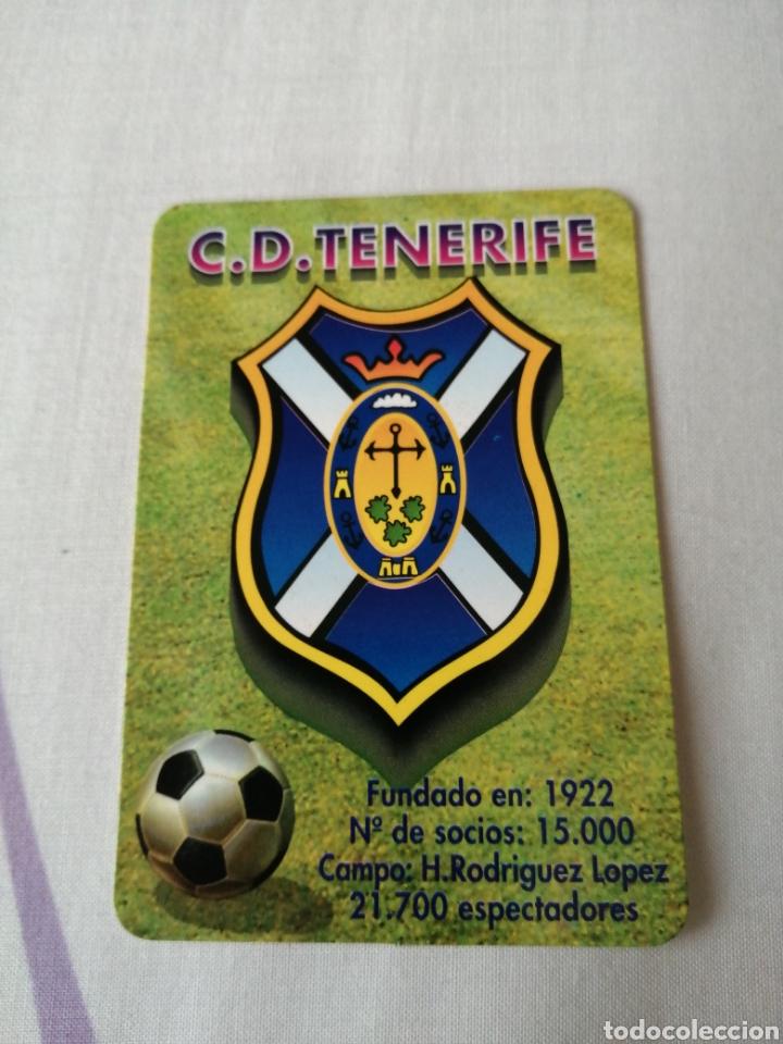 Coleccionismo deportivo: Calendario escudo C. D. Tenerife - Foto 1