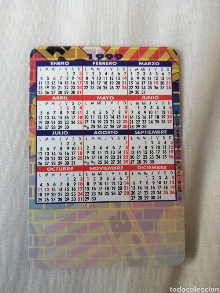 Coleccionismo deportivo: Calendario de bolsillo 100 a&ntilde;os Bar&ccedil;a - Foto 2