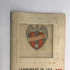 Coleccionismo deportivo: LEVANTE U.D. CAMPEONATO DE LIGA. TEMPORADA 1954-55, PEÑA SOLERA LEVANTE CABAÑAL