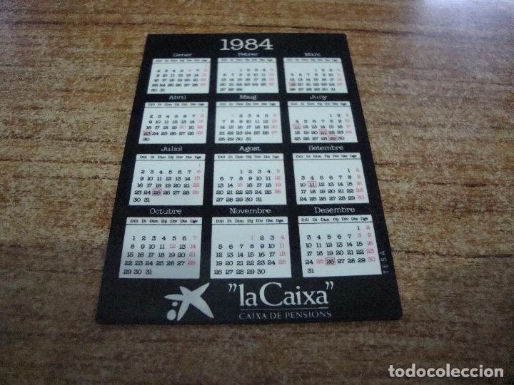 Coleccionismo deportivo: CALENDARIO DE BOLSILLO TEMA CAJAS BANCOS LA CAIXA 1984 - Foto 2