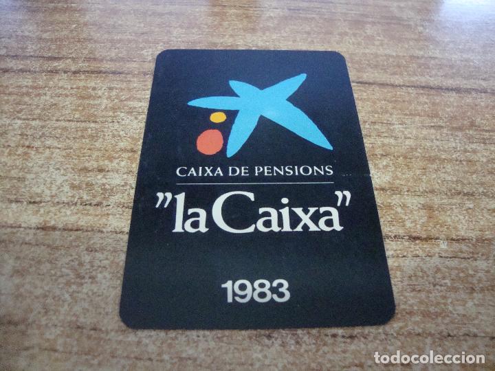 Coleccionismo deportivo: CALENDARIO DE BOLSILLO TEMA CAJAS BANCOS LA CAIXA CATALAN 1983 - Foto 1