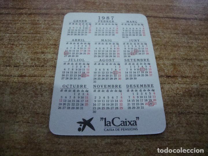 Coleccionismo deportivo: CALENDARIO DE BOLSILLO TEMA CAJAS BANCOS LA CAIXA CATALAN 1987 - Foto 2