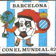 Coleccionismo deportivo: 1 CALENDARIO DE FUTBOL R.C.D. ESPAÑOL AÑO 1982 MUNDIAL. Lote 301048578
