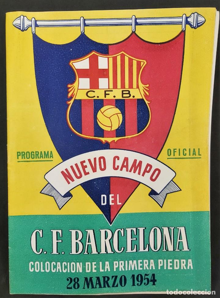 Coleccionismo deportivo: PROGRAMA OFICIAL NUEVO CAMPO DEL C.F BARCELONA 1954 - Foto 1