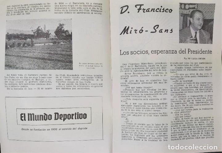 Coleccionismo deportivo: PROGRAMA OFICIAL NUEVO CAMPO DEL C.F BARCELONA 1954 - Foto 5