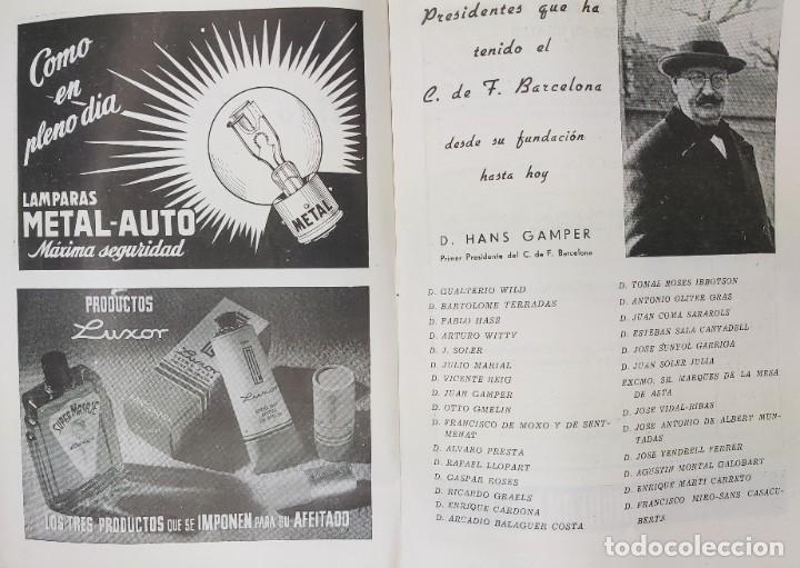 Coleccionismo deportivo: PROGRAMA OFICIAL NUEVO CAMPO DEL C.F BARCELONA 1954 - Foto 6
