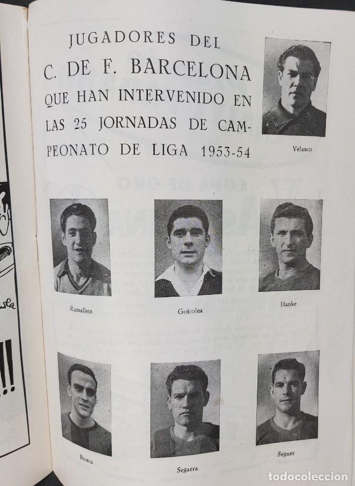Coleccionismo deportivo: PROGRAMA OFICIAL NUEVO CAMPO DEL C.F BARCELONA 1954 - Foto 8