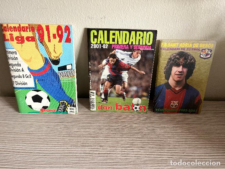 Coleccionismo deportivo: CALENDARIOS DE FUTLBOL - Foto 2