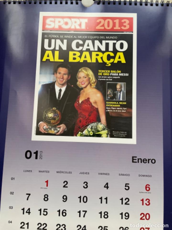 Coleccionismo deportivo: Antiguo calendario del Bar&ccedil;a 2013 - Foto 1