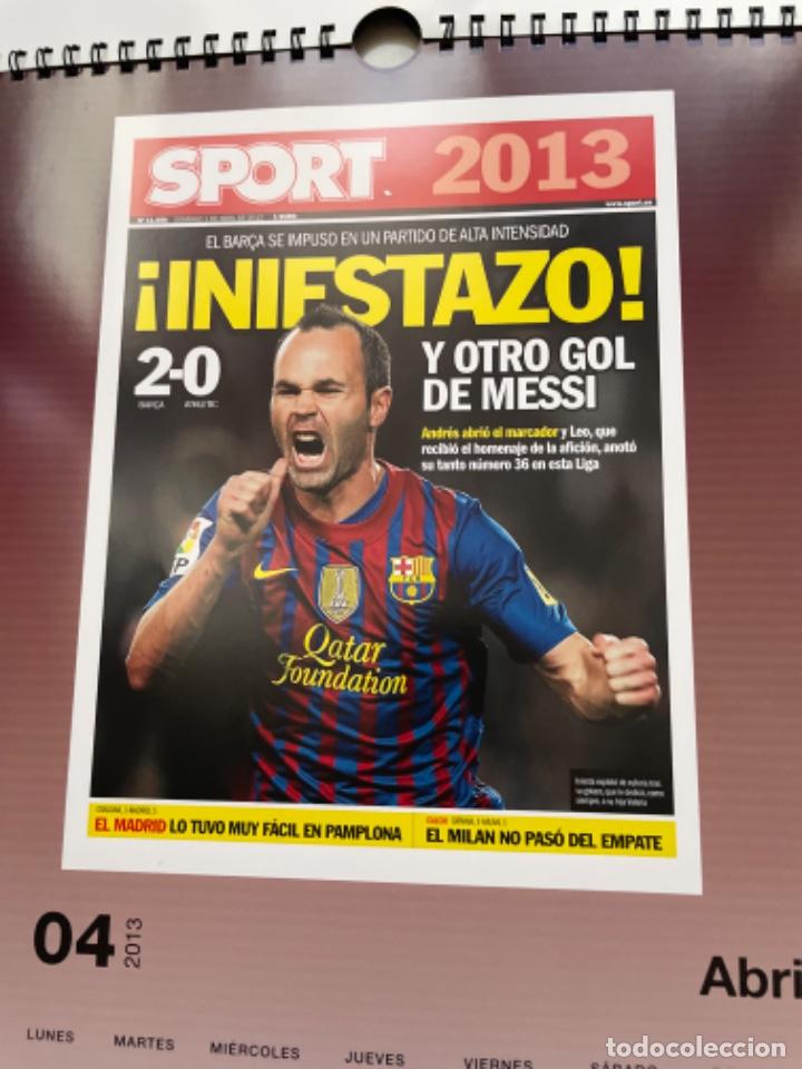 Coleccionismo deportivo: Antiguo calendario del Bar&ccedil;a 2013 - Foto 4