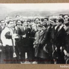 Coleccionismo deportivo: BENDICIÓN DE LA PRIMERA PIEDRA SE SAN MAMÉS EN 1913 . CALENDARIO PUBLICITARIO DE 1999 FILATELIA UNAM. Lote 363856550