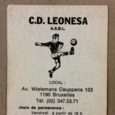 Coleccionismo deportivo: C.D. LEONESA (PEÑA DE BRUSELAS). CALENDARIO ERÓTICO PUBLICITARIO DE 1984. ASOCIACIÓN DE EMIGRANTES.. Lote 363871055