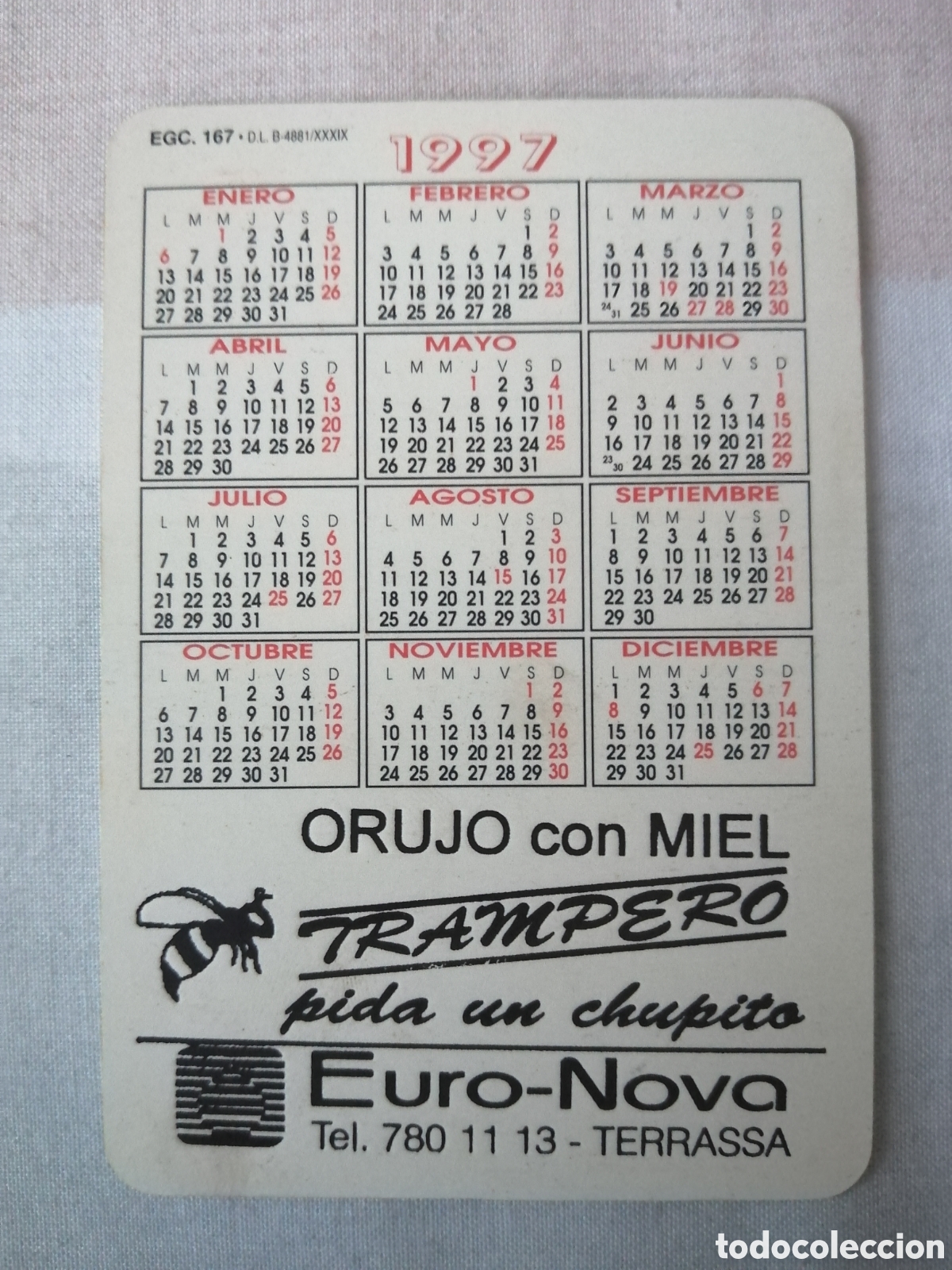 Coleccionismo deportivo: Calendario de bolsillo Sevilla F. C. - Foto 2