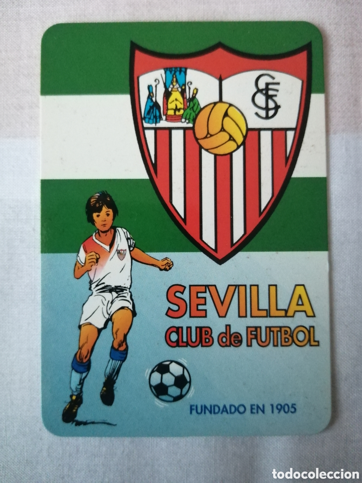 Coleccionismo deportivo: Calendario de bolsillo Sevilla F. C. - Foto 1