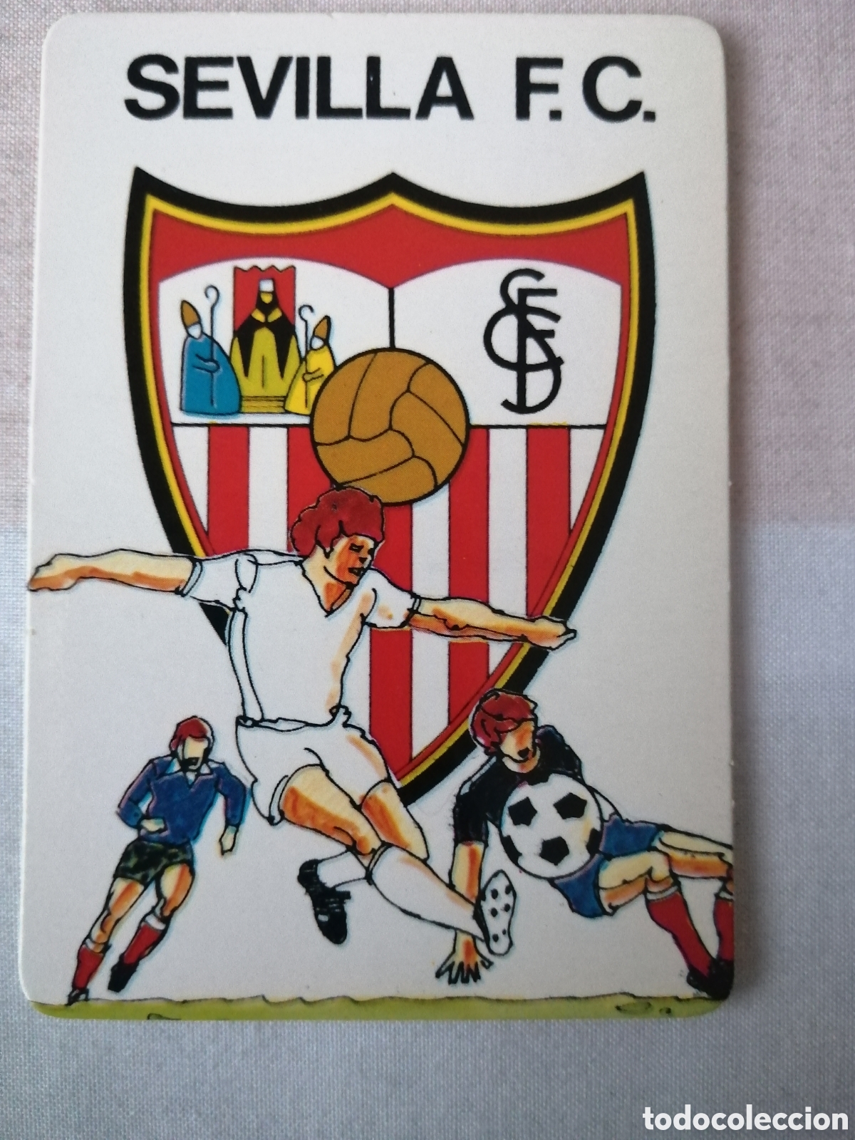 Coleccionismo deportivo: Calendario de bolsillo Sevilla F. C. - Foto 1