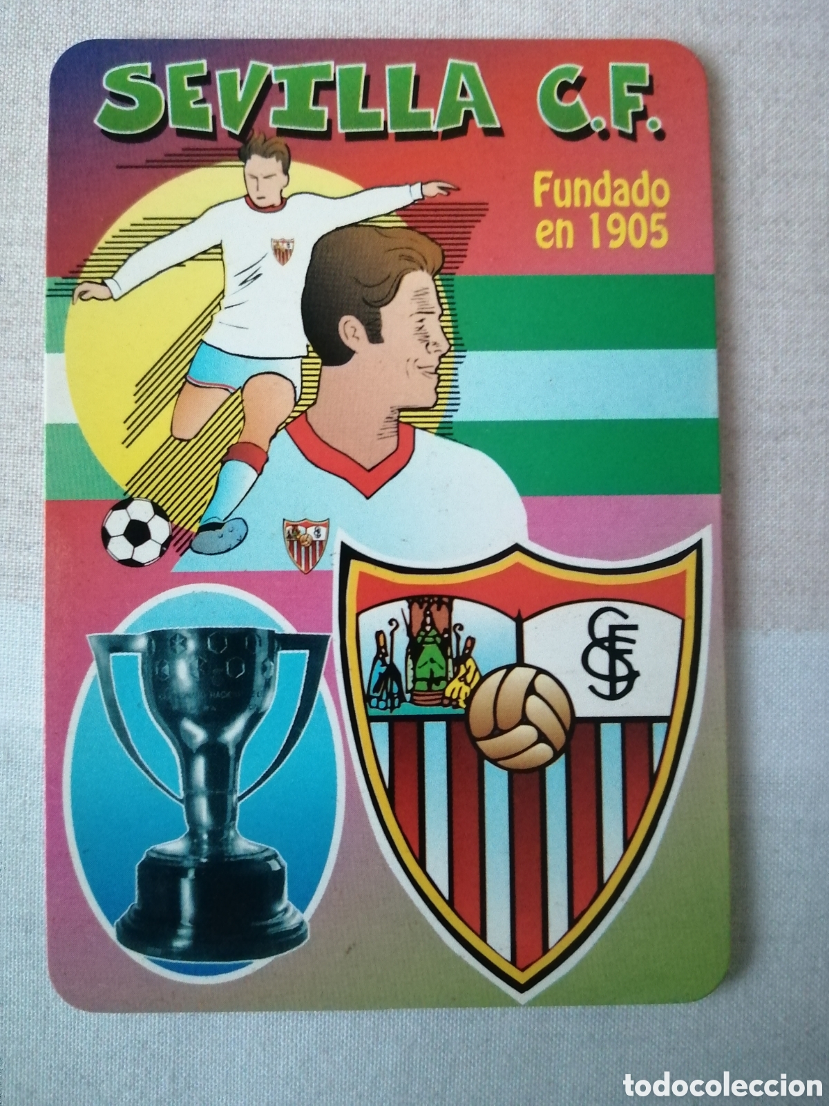 Coleccionismo deportivo: Calendario de bolsillo Sevilla F. C. - Foto 1