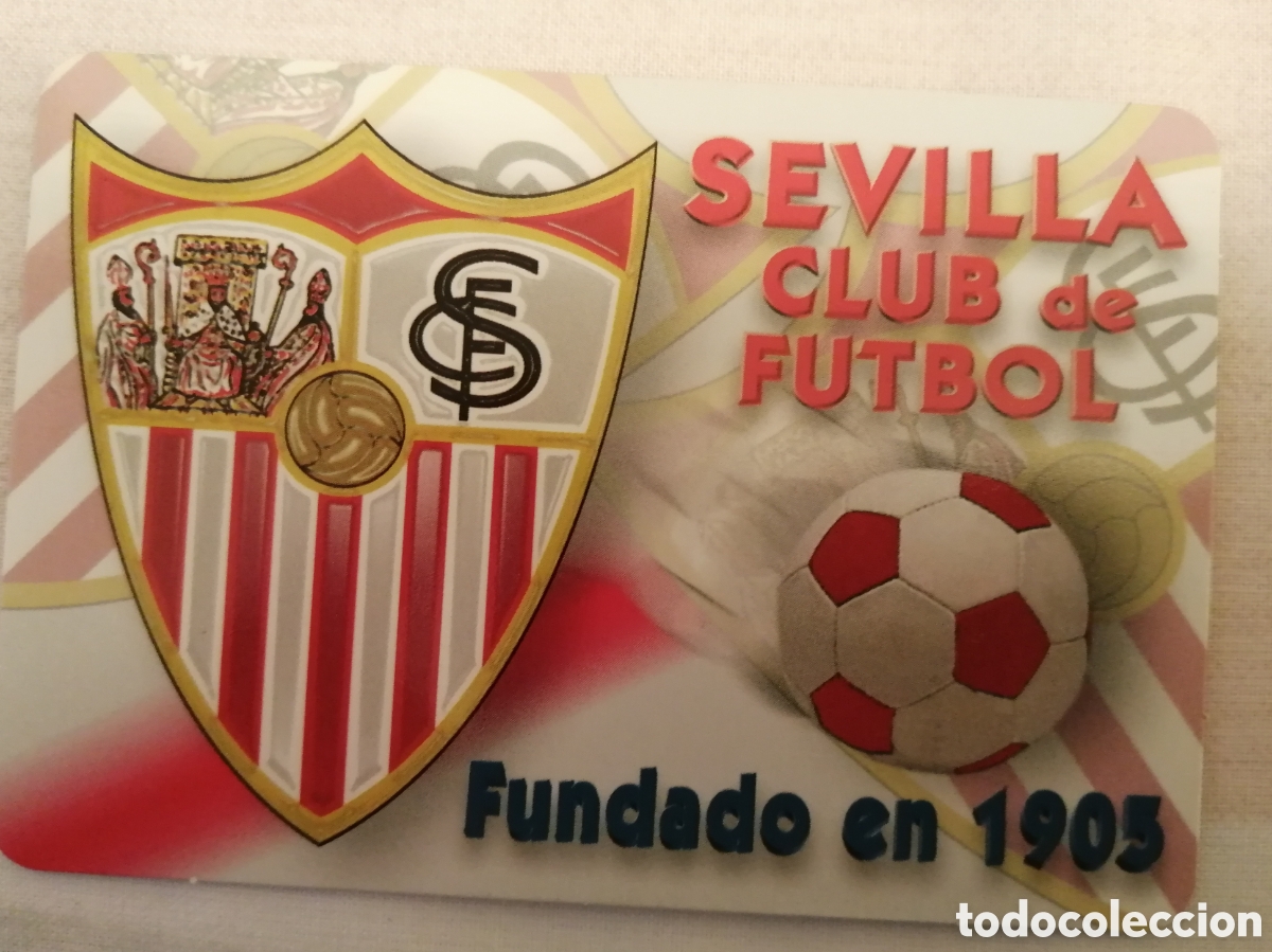 Coleccionismo deportivo: Calendario de bolsillo Sevilla F. C. - Foto 1
