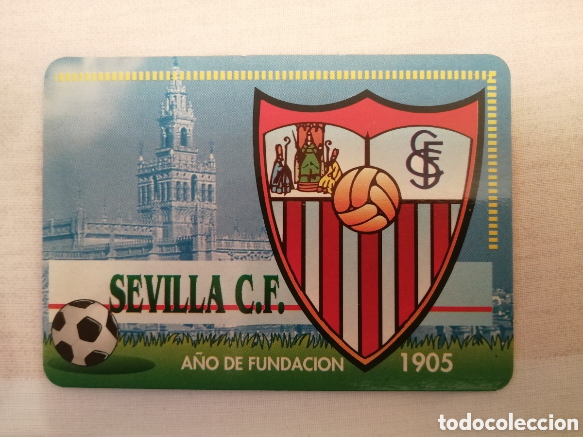 Coleccionismo deportivo: Calendario de bolsillo Sevilla F. C. - Foto 1