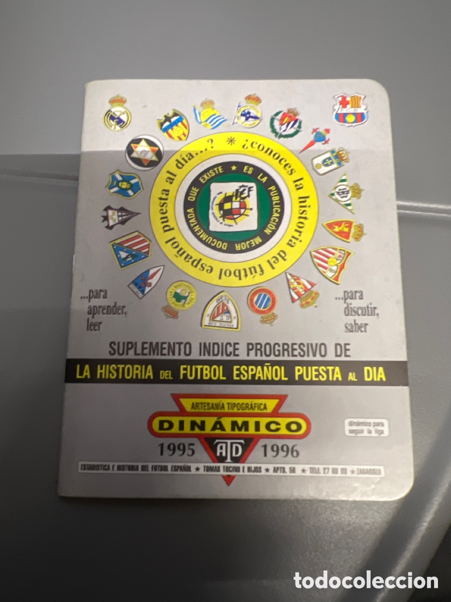 Coleccionismo deportivo: T1/E4/97. CALENDARIO DE FÚTBOL DINÁMICO 1995 1996