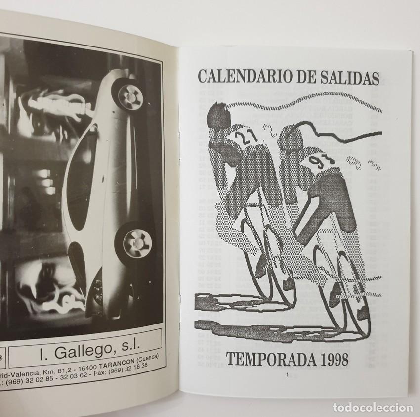 Coleccionismo deportivo: UNION CICLISTA TARANCON CALENDARIO SALIDAS 1998 - Foto 2