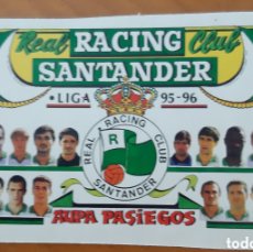 Coleccionismo deportivo: CALENDARIO DEPORTIVO RACING DE SANTANDER. AÑO 1996. R2495