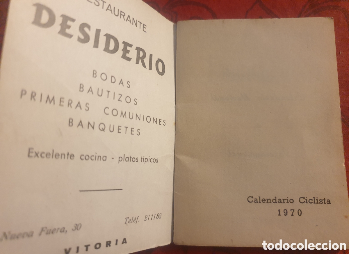 Coleccionismo deportivo: Calendario ciclista, nacional e internacional, a&ntilde;o 1970 - Foto 3