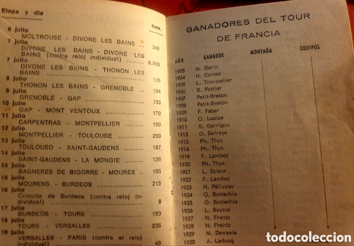 Coleccionismo deportivo: Calendario ciclista, nacional e internacional, a&ntilde;o 1970 - Foto 12