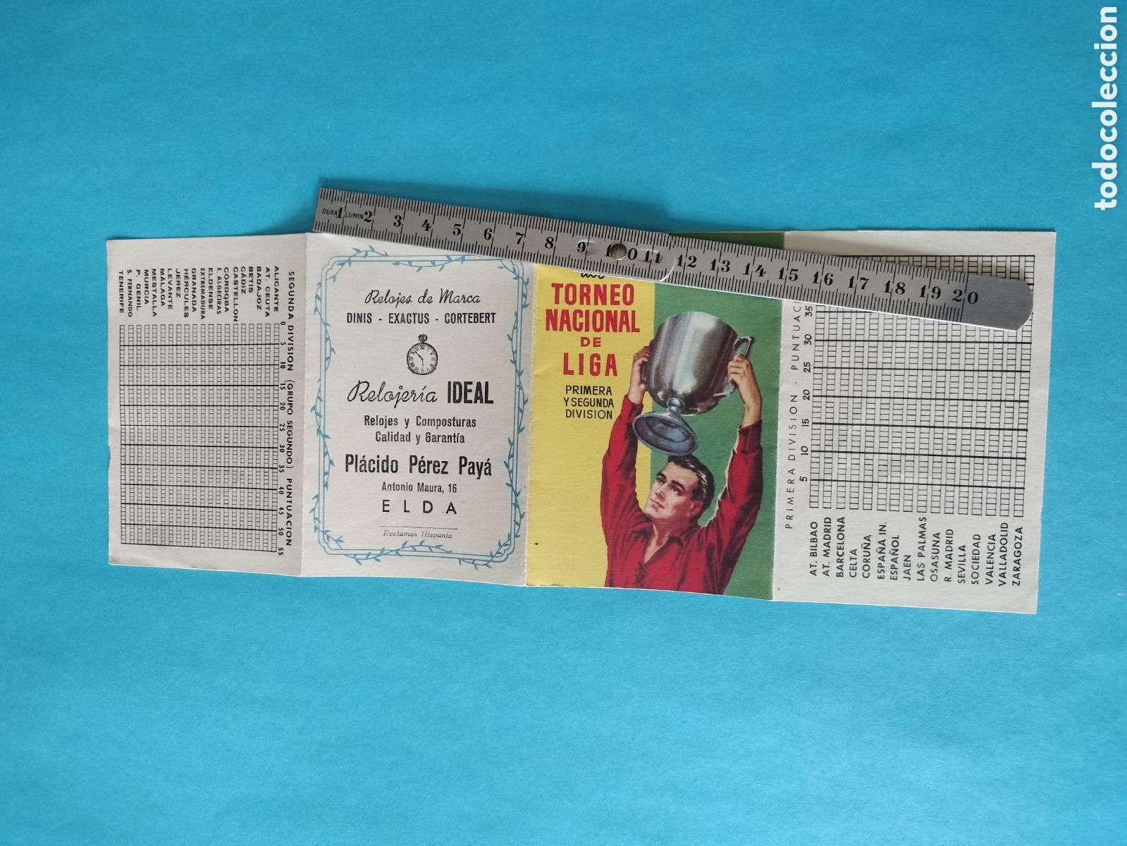 Coleccionismo deportivo: CALENDARIO DE LA LIGA 1956-57 - Foto 1