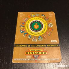 Coleccionismo deportivo: CALENDARIO DE LIGA 1984-85 DINÁMICO