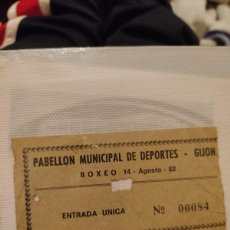 Coleccionismo deportivo: PABELLON MUNICIPAL DE DEPORTES - GIJON ,BOXEO 1982