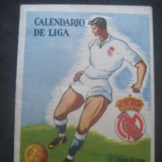 Coleccionismo deportivo: CALENDARIO FUTBOL REAL MADRID 1ª DIVISION LIGA TEMPORADA 1955-1956. PUBLICIDAD CAFE BAR IRUÑA MADRID
