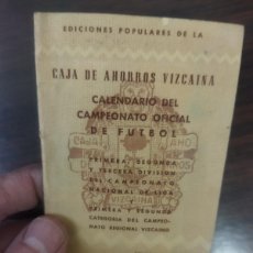 Coleccionismo deportivo: CALENDARIO FUTBOL. 1956-57
