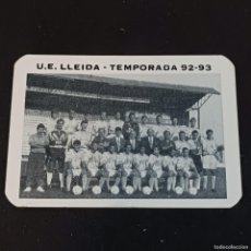Coleccionismo deportivo: PENYA ELS XUTS - AMB EL LLEIDA A PRIMERA - CALENDARIO 1993 - UNIÓ ESPORTIVA LLEIDA - U. E. LLEIDA