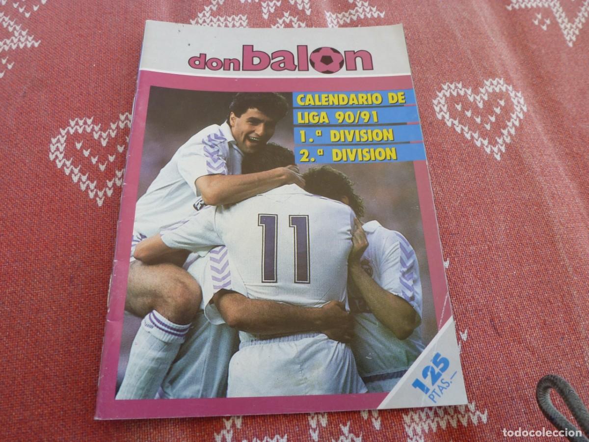 Coleccionismo deportivo: (LLL)CALENDARIO DON BALON TEMP 90-91. - Foto 1