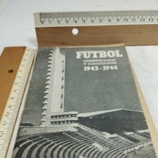 Coleccionismo deportivo: FÚTBOL. COMPETICIONES Y ALMANAQUES 1943-1944