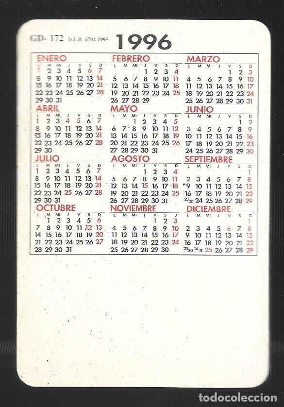 Coleccionismo deportivo: 1 calendario de bolsillo antiguo a&ntilde;o 1996 del barca - Foto 2
